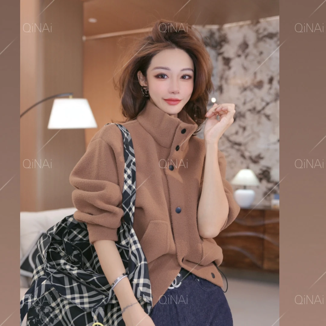 七奈「方一」简约小众夹克时尚外套QN12941