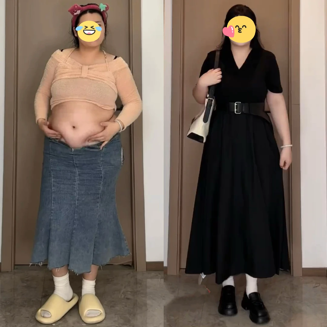 大码法式微胖休闲连衣裙女夏季赫本风气质小黑裙胖MM遮肚显瘦裙子