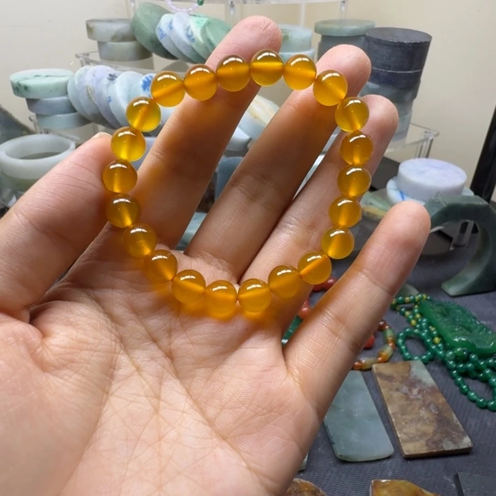 翡翠散珠玛瑙手事