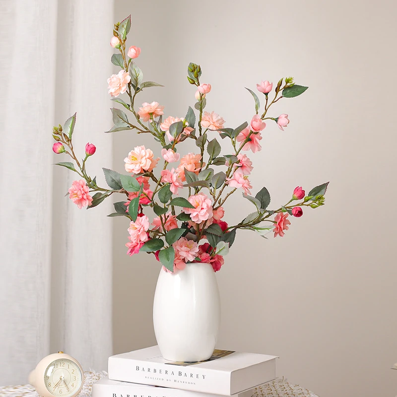 【新山茶】轻奢高档粉蝶仿真花摆设假花客厅餐桌装饰精致家居摆件