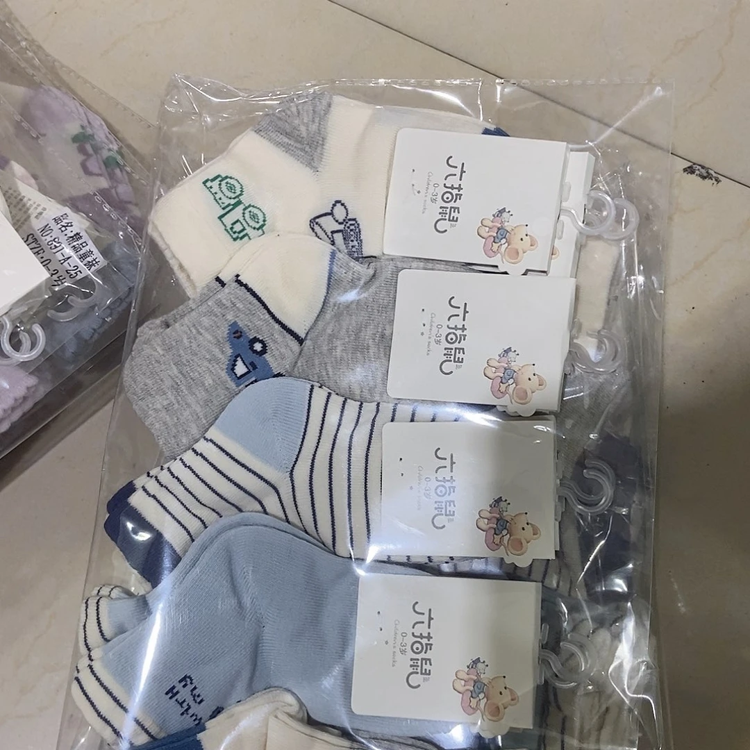 六指shu袜子男宝0-3岁-10双-秋冬