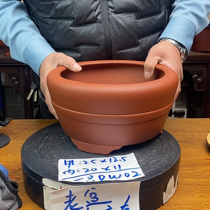 紫砂花盆货号一只DW02