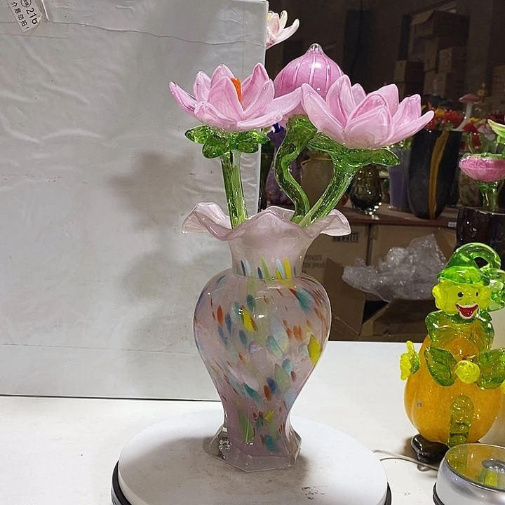 3只花加瓶高38厘米