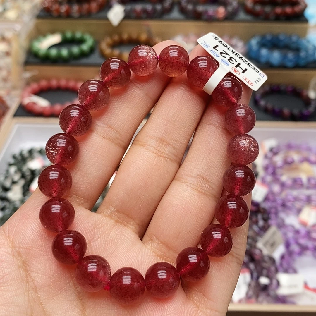 未镶嵌手链水晶草莓晶9.6m开播福利