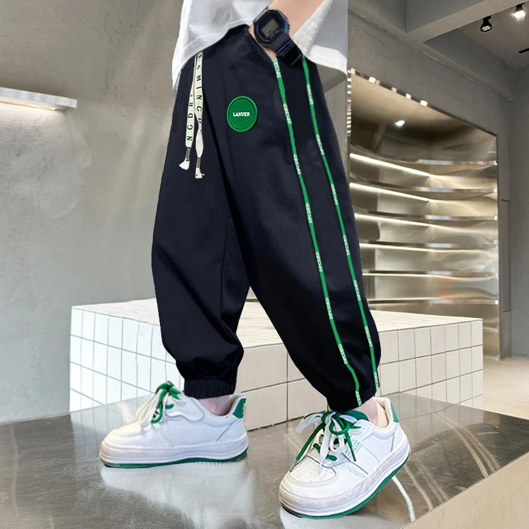 童装男童夏装裤子防蚊裤2025新款儿童夏季中大童夏款薄款运动裤潮