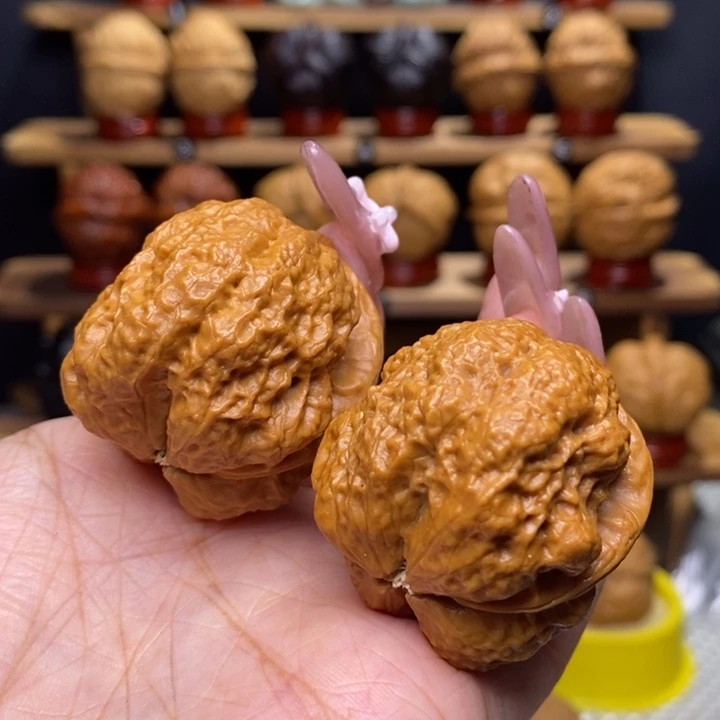 文玩核桃把件饕餮59号