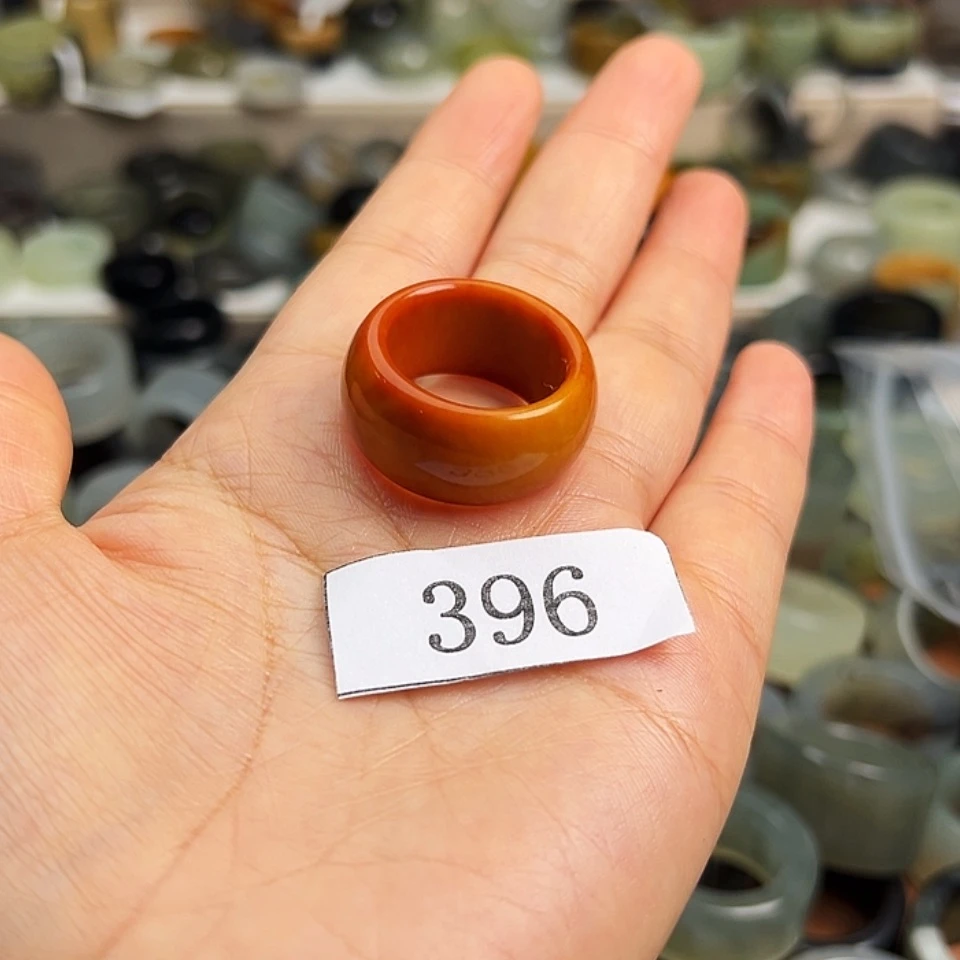 【闪购商品】未镶嵌蛇纹石玉戒指桃*剑