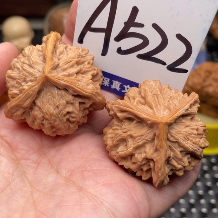 桃核把件盘山三棱38
