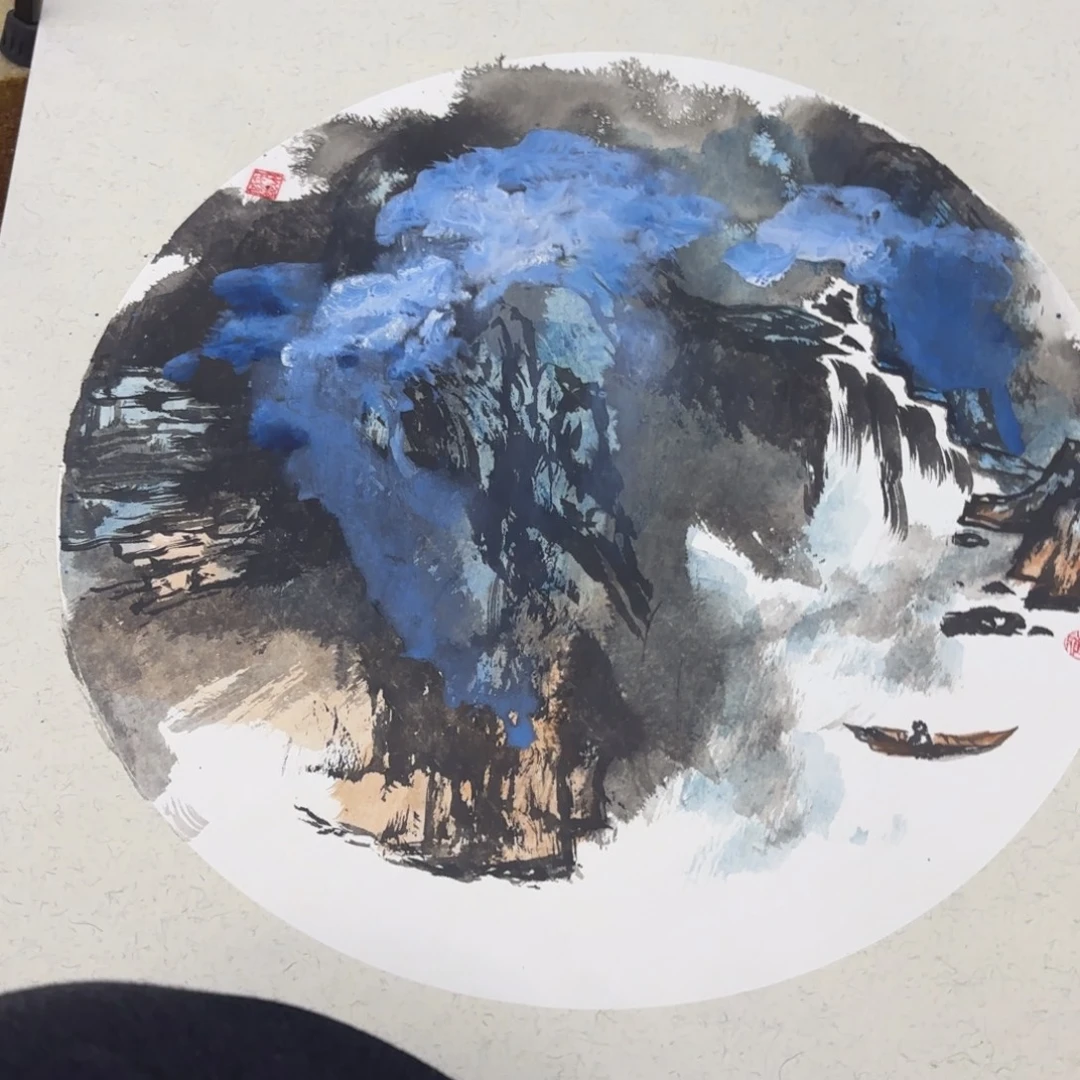 国画50-50卡纸作品艺