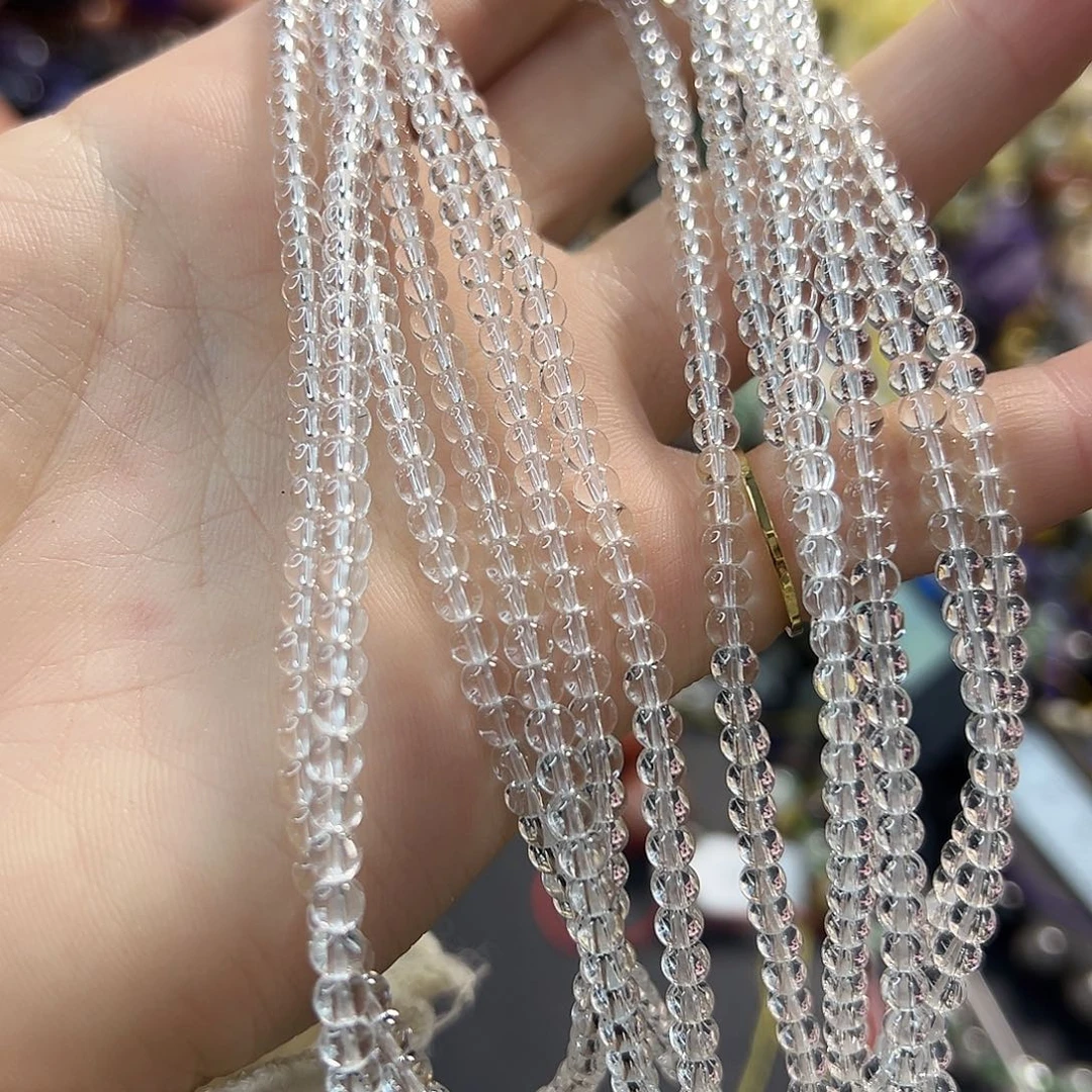 玛瑙/玉髓合金珠宝半成品卡3➕白水晶隔珠。两条