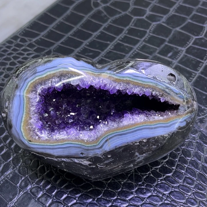 水晶珠宝半成品未镶嵌爱心钱袋子