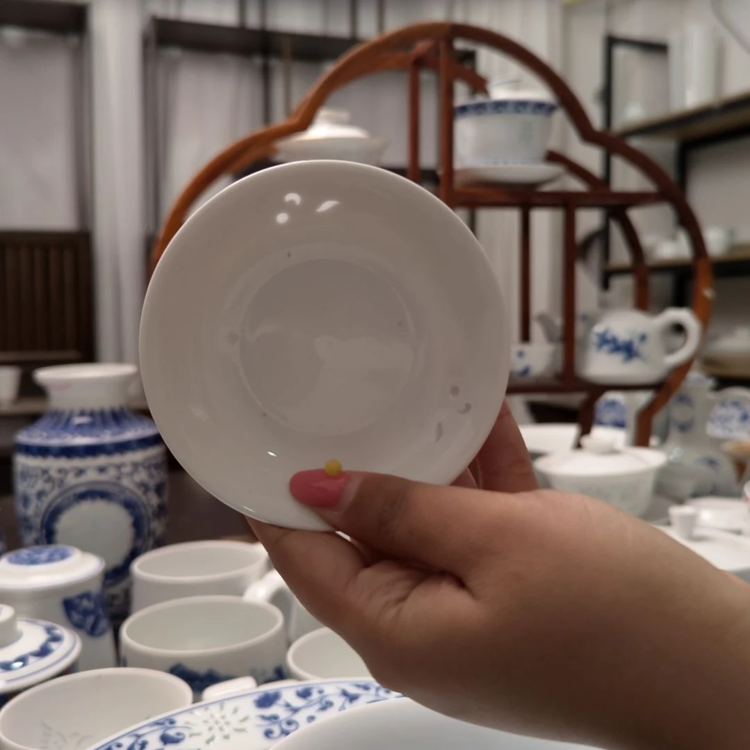 陶瓷玉牡丹味碟十只装