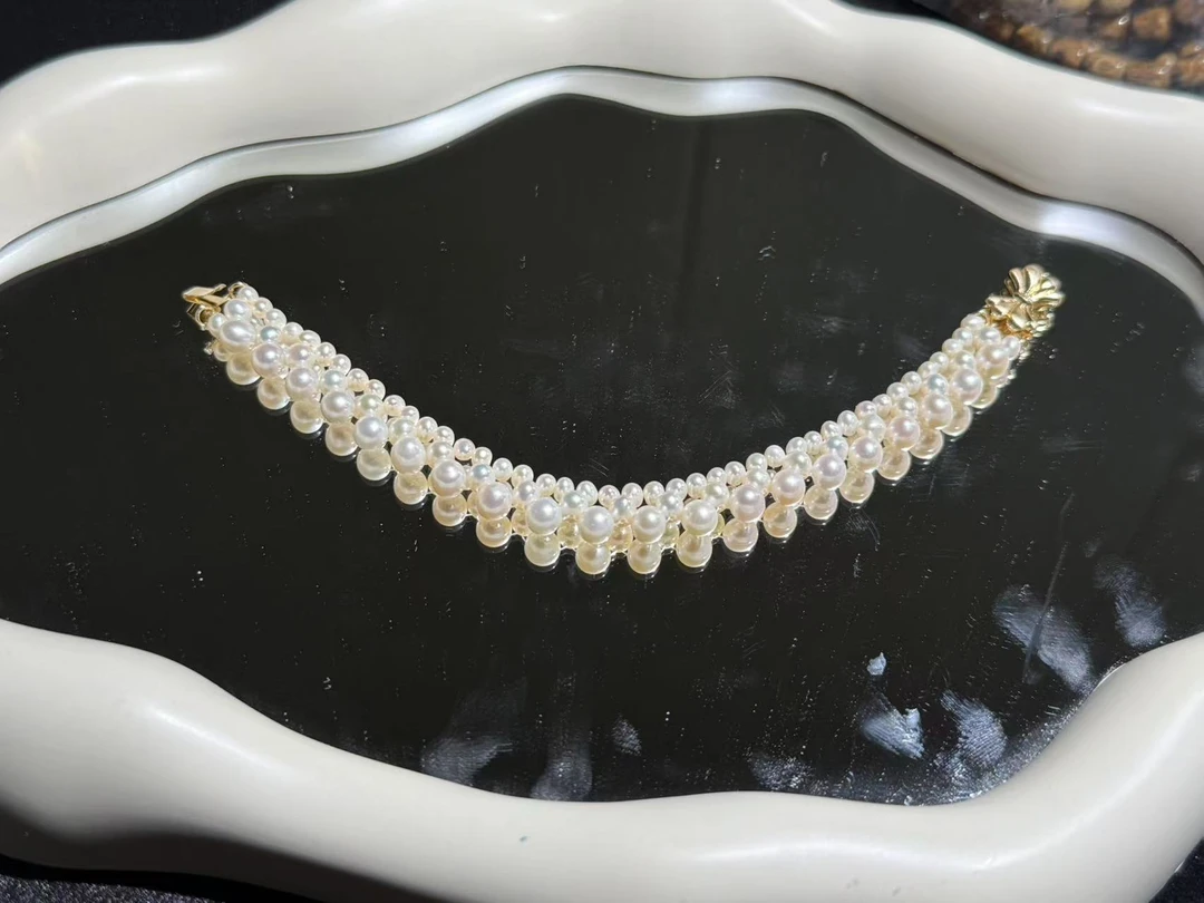 A1212【金汐】三排款珍珠手链