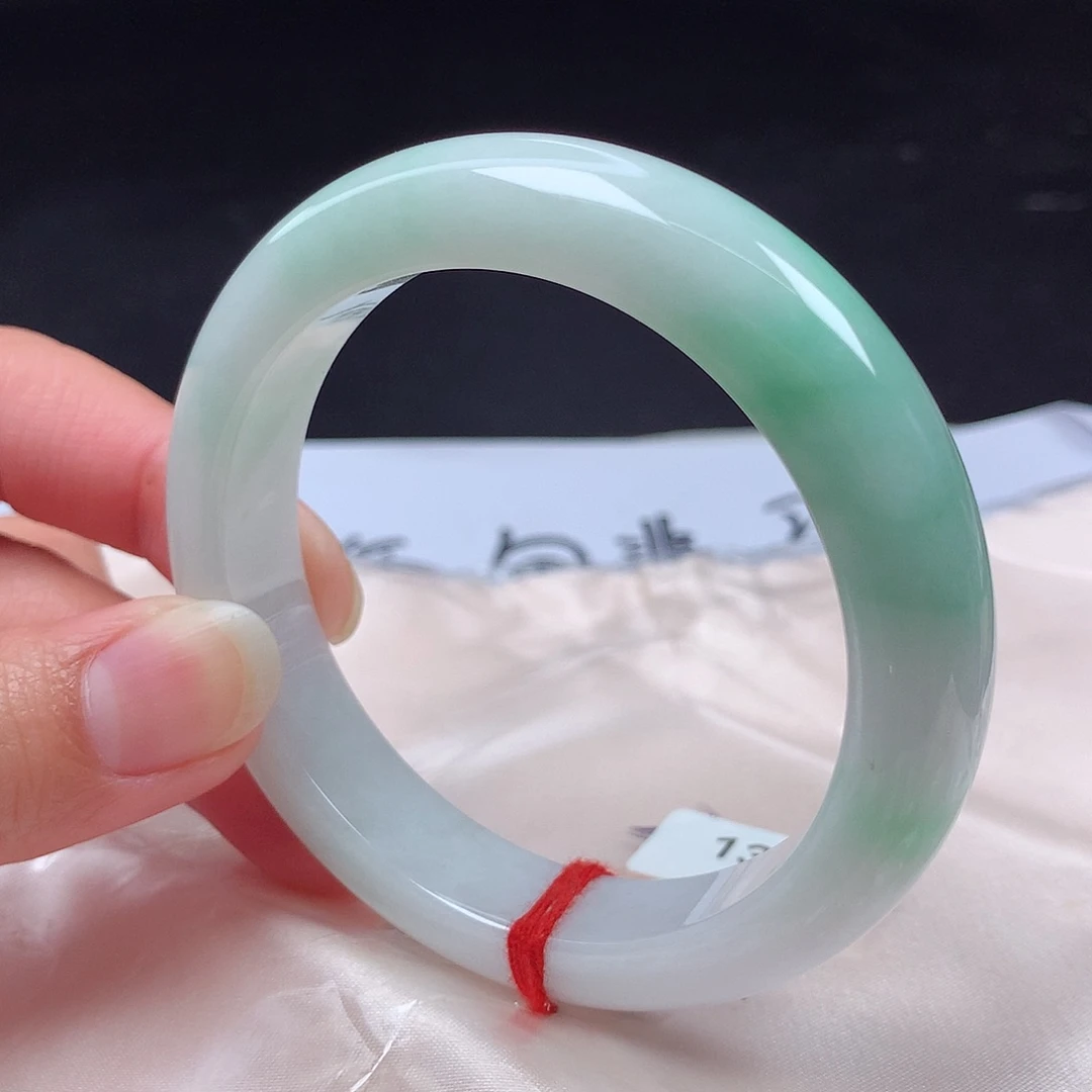 翡翠未镶嵌手镯56圈s1330