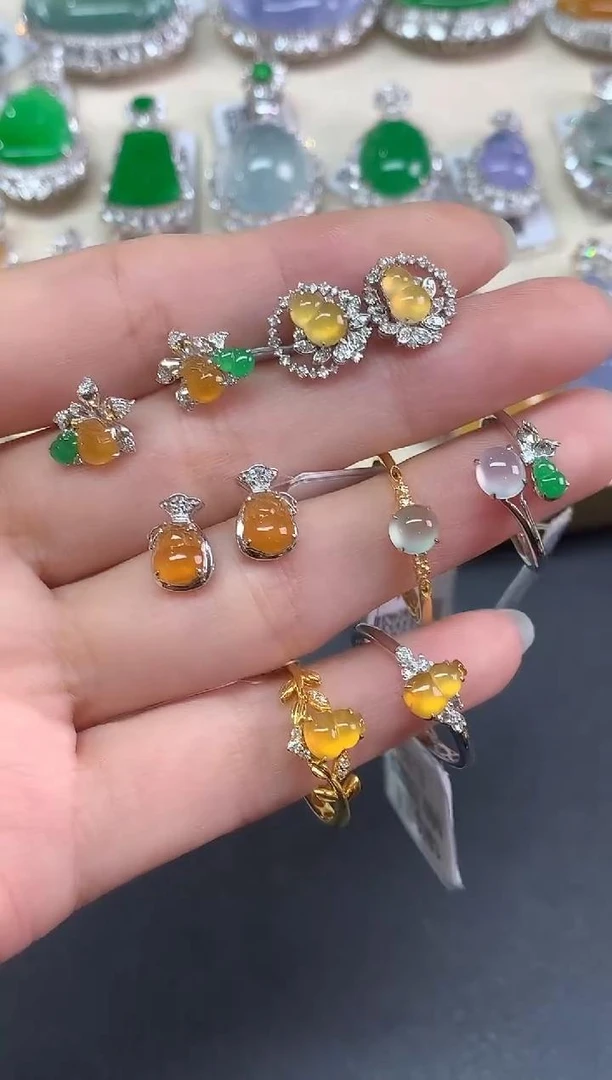 【彩虹盘】翡翠-18K金-多样性发一件-JS002|CXQ21