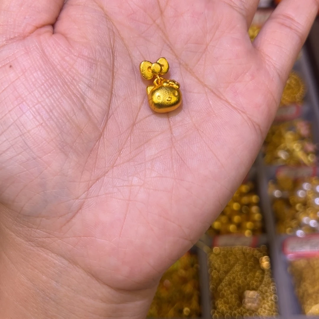 合金Kitty 猫吊坠一个