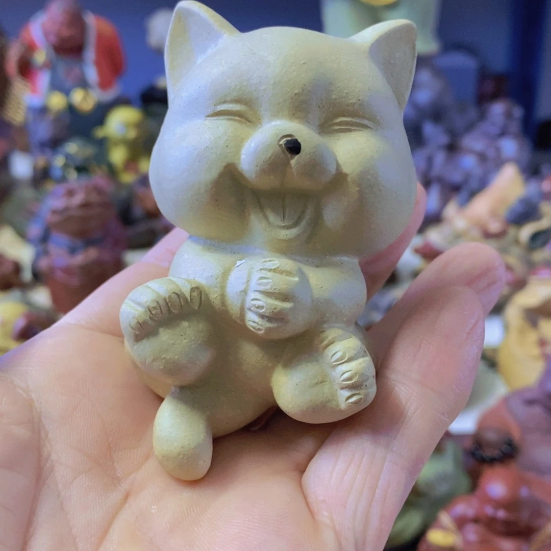 茶杯绿泥紫砂紫砂