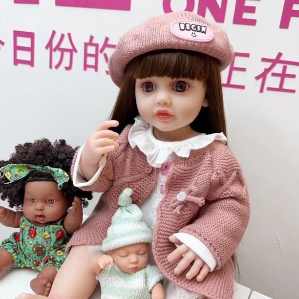 贝贝 全搪胶仿真重生换装智能对话娃娃陪伴玩具女孩生日礼物