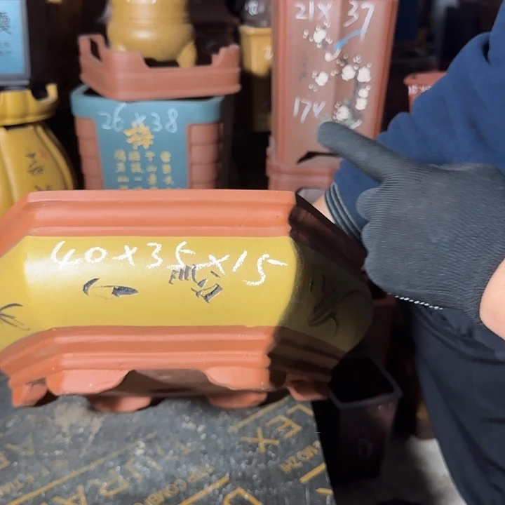 花盆紫砂紫砂花盆瑕疵