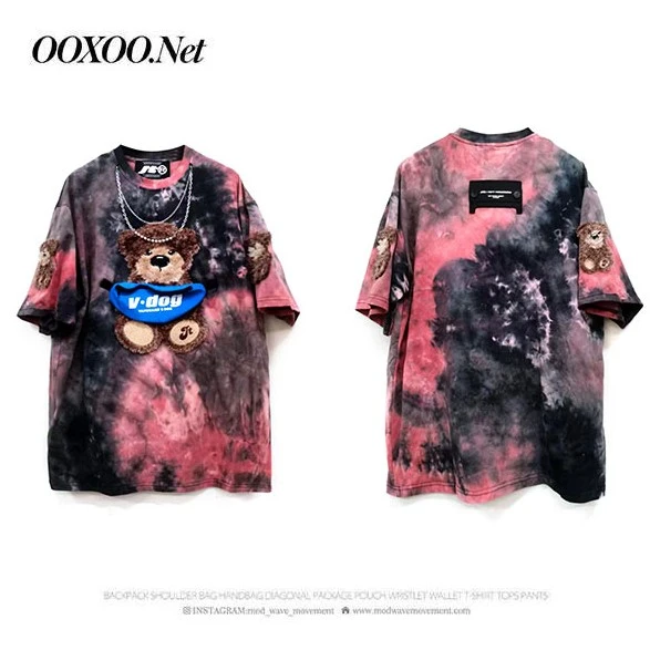 个性小熊水墨短袖JT092020002