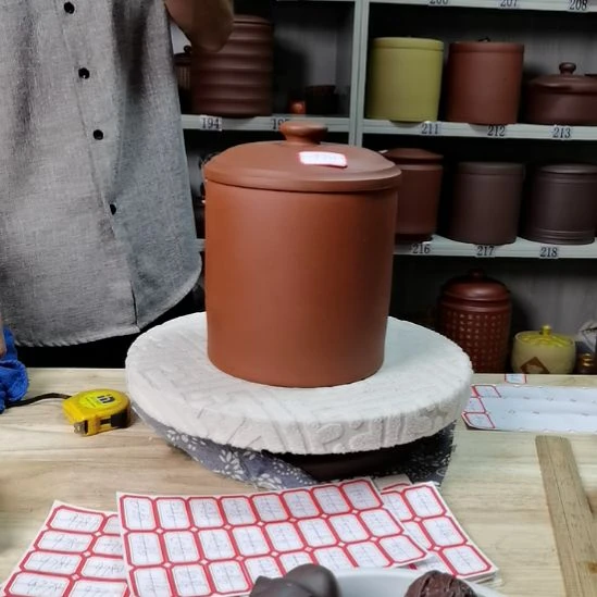 紫砂茶叶罐正品一斤装清水红泥9731