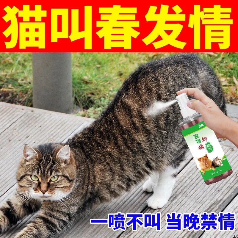 猫咪禁情液发情期喷雾母猫抑情喷剂宠物专用抑制狗狗公猫乱尿喷剂