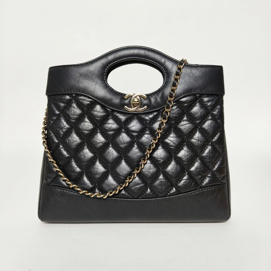 95新 Chanel/香奈儿 【念念】31Bag Mini 22cm 黑色包