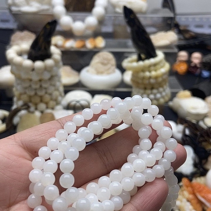 非金属贝壳贝雅轩工艺品玉化亮光0.6多圈