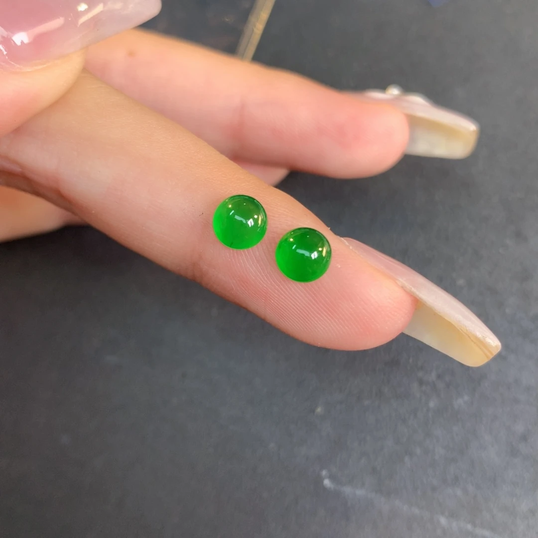 翡翠裸石翡翠翡翠5.47-5.44-2.74