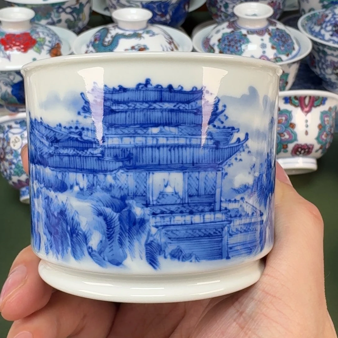 大帅景德镇手工手绘茶具359