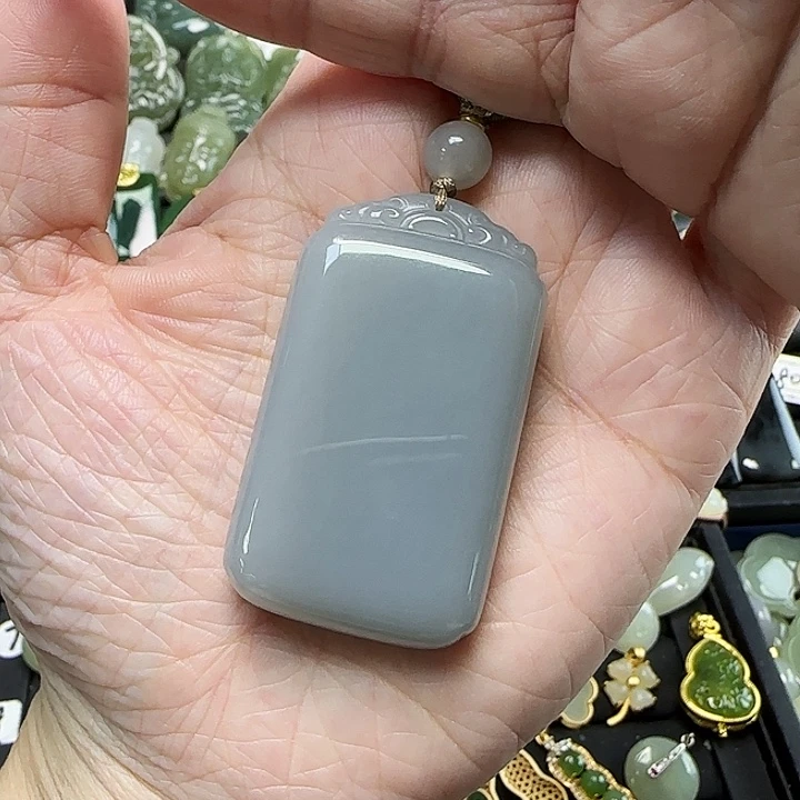 颈饰未镶嵌和田玉平**乐