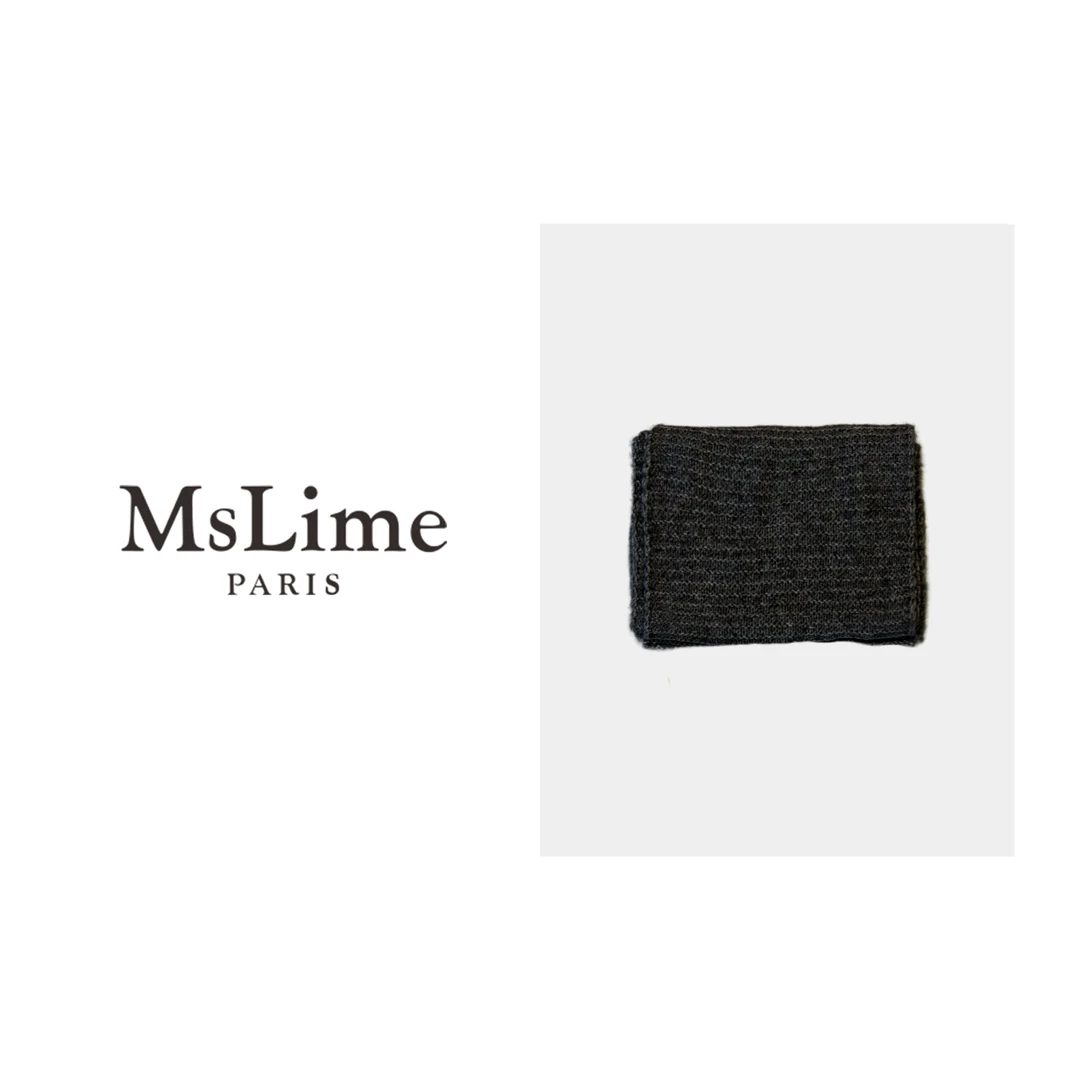 王嬛嬛MsLime25年新款【素围】牦牛绒&羊毛时尚灰色围巾 HD2C0601