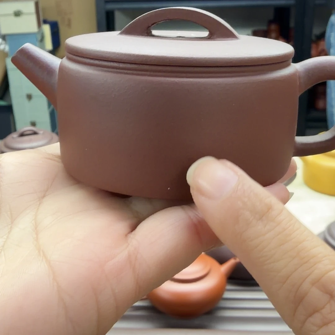 汉瓦壶110cc紫泥的