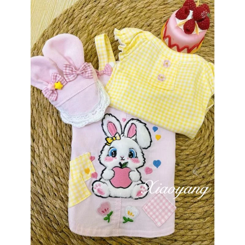 【小羊家】超粉嫩小兔子两件套马尔济斯西施比熊