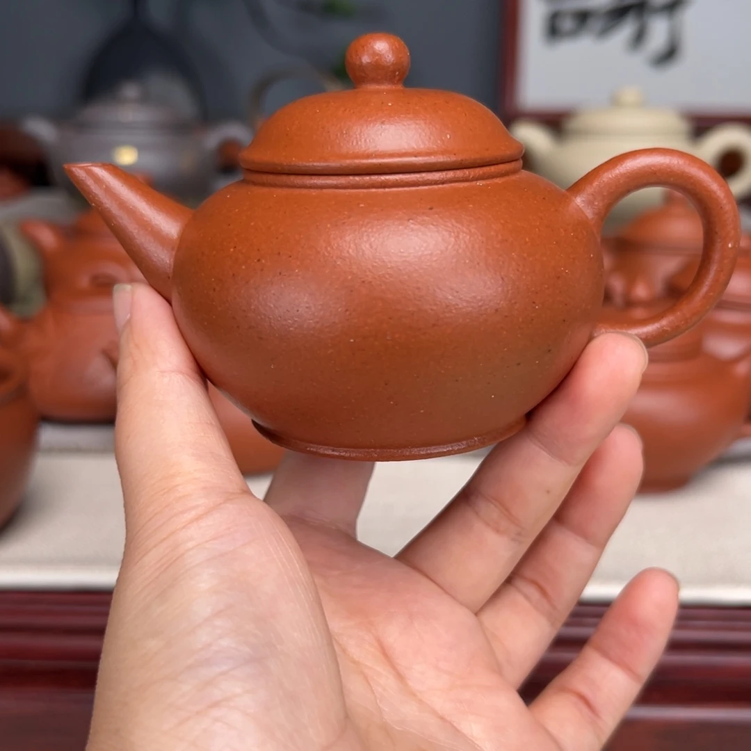 茶壶紫砂宝山红泥160