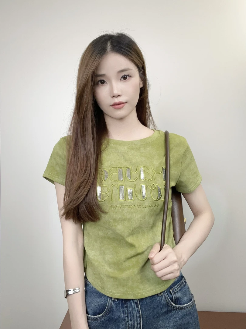 短袖集合2025新款T恤女修时尚休闲百搭