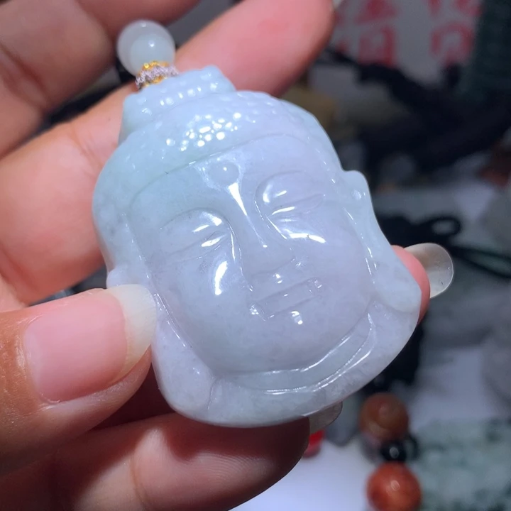 翡翠未镶嵌颈饰保真天然A货翡翠