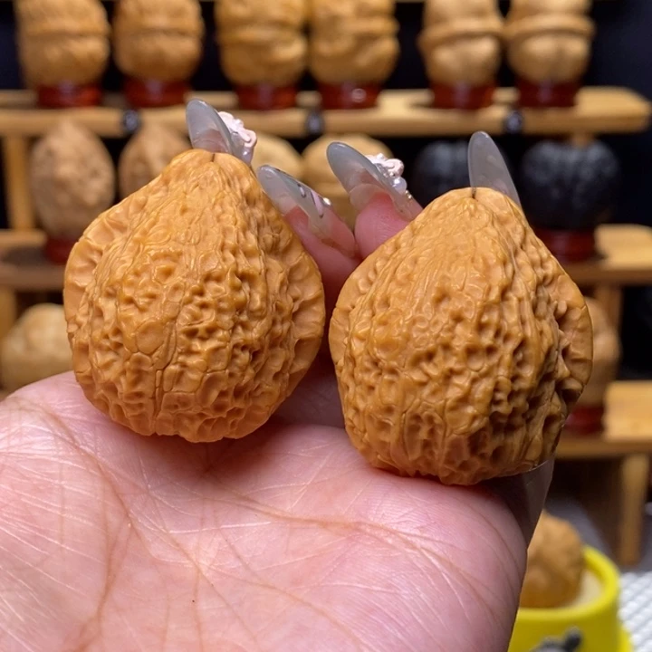 把件文玩核桃宝月护嘴28号38尺