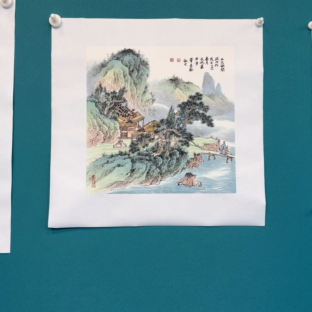 国画卫长林一平尺山水