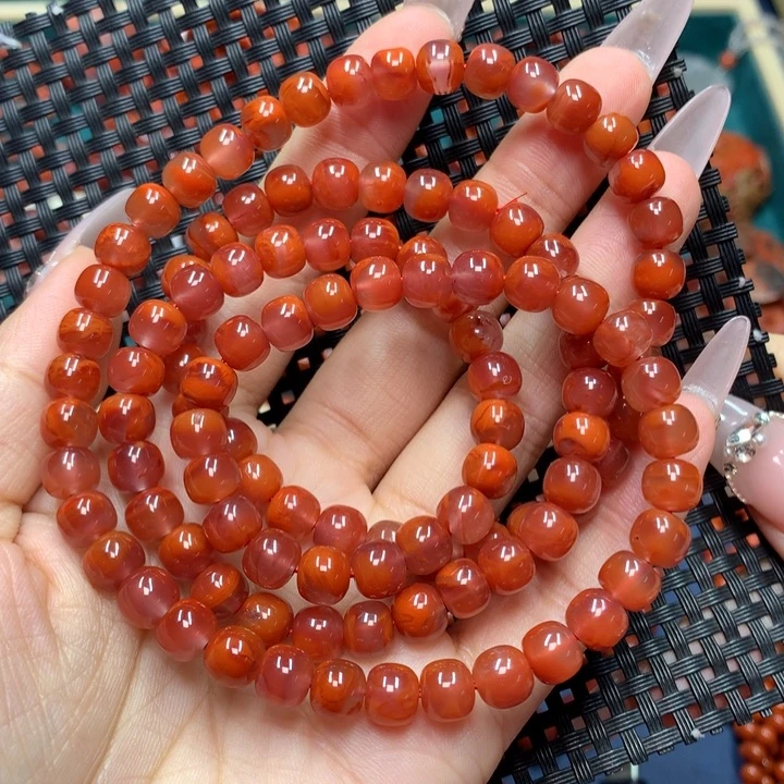 南红玛瑙手串未镶嵌7mm