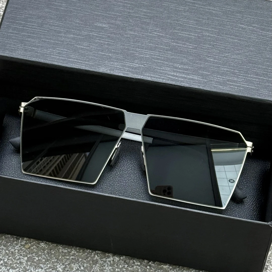 新款高档轻薄无螺丝高清太阳镜男士专用遮阳镜墨镜开车专用驾驶镜