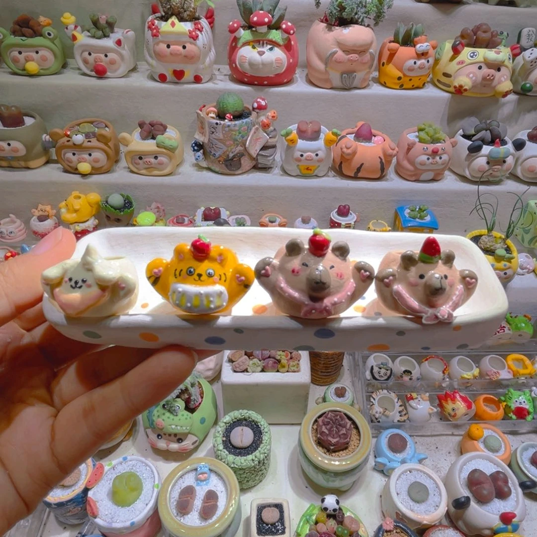 069纯手工制作重工盆盆25一只
