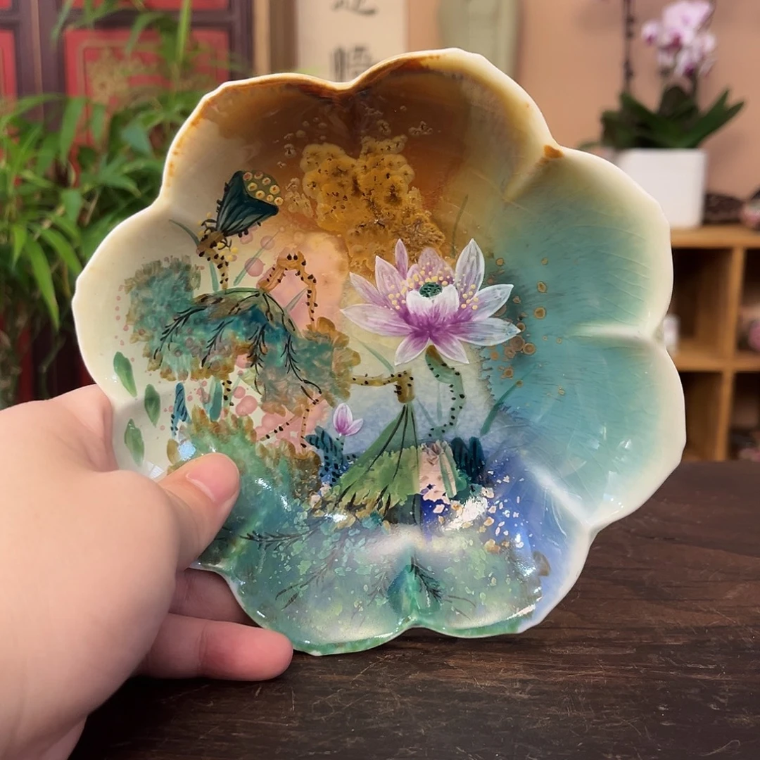 景德镇柴烧手工手绘茶具