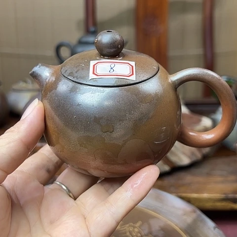 戬谷龙窑柴烧茶壶8