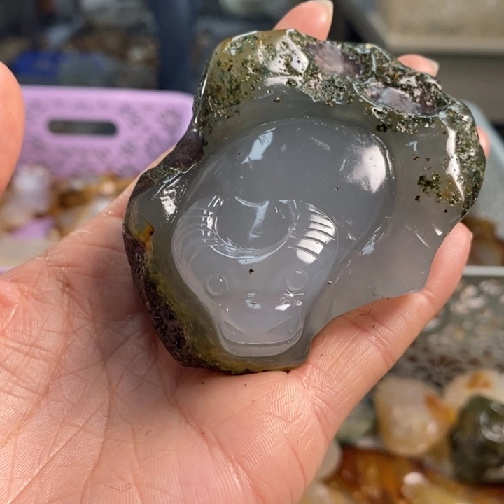 玛瑙/玉髓吊坠(不含链)未镶嵌