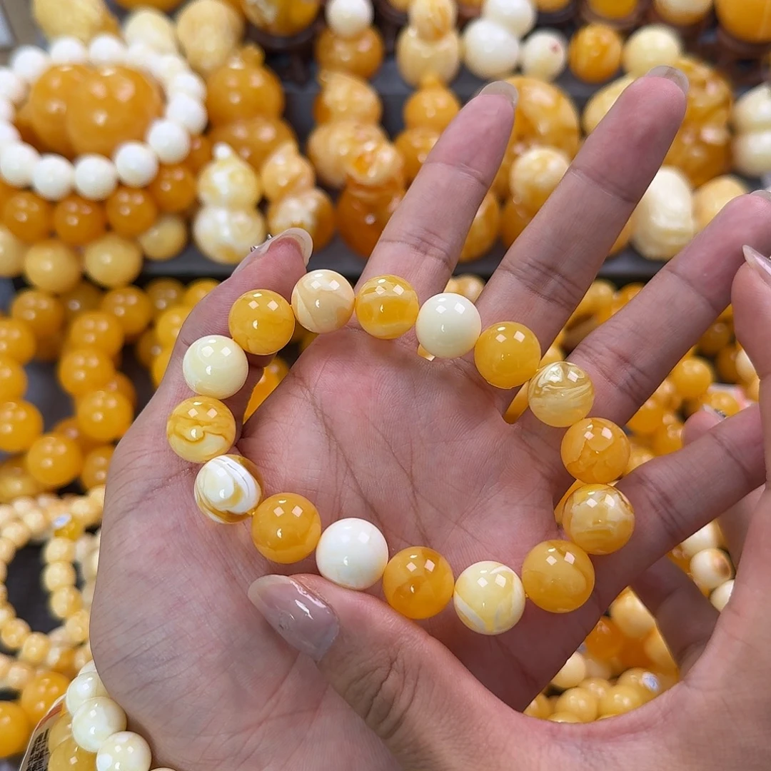 蜜蜡未镶嵌珠宝奇石14mm