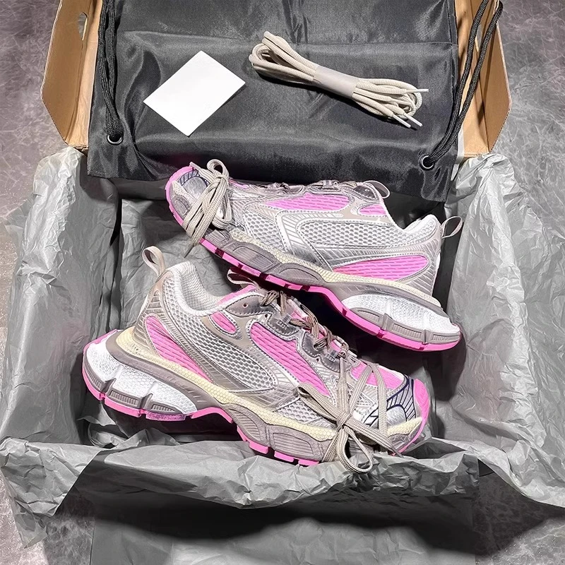 莆田巴黎3XL老爹鞋男女款2025秋季新款厚底增高做旧运动鞋ins潮鞋