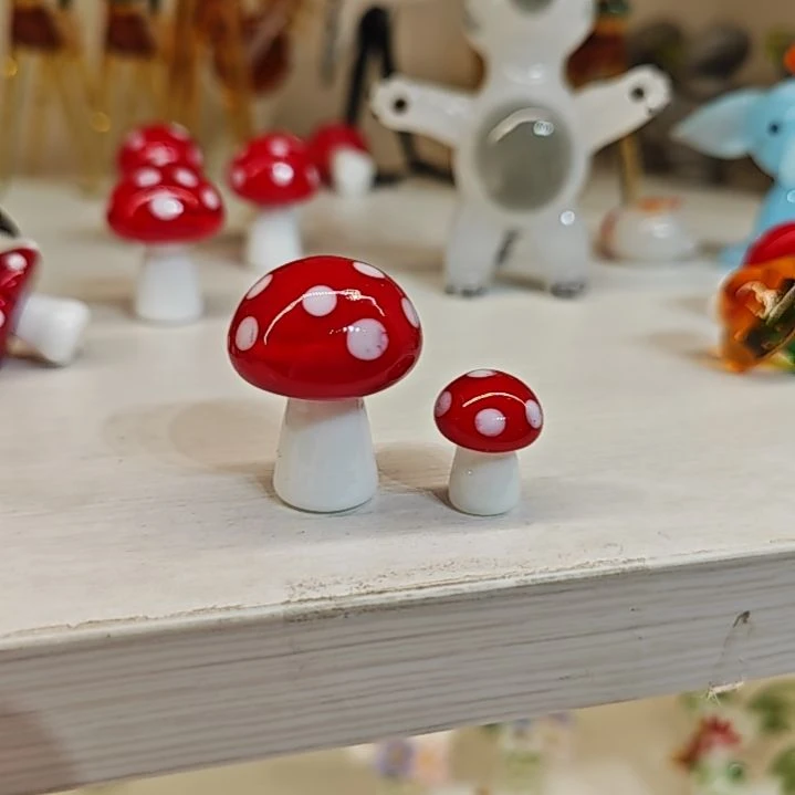 琉璃手工艺品蘑菇