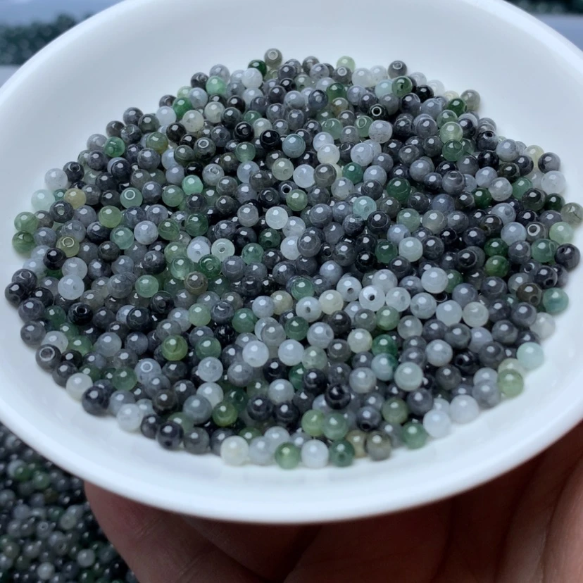 【闪购商品】未镶嵌手链翡翠卡3.5冰乌鸡100颗