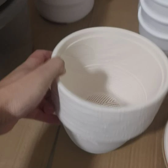 18口径7个盆不带拖浮雕盆